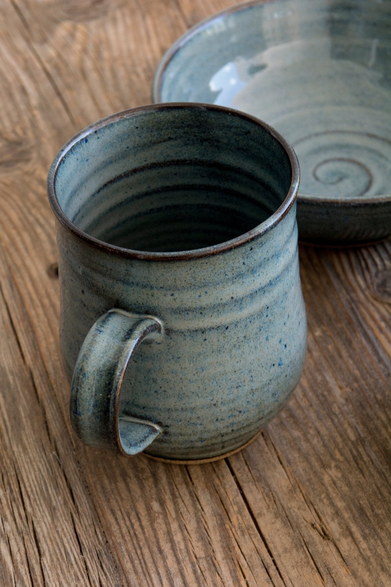 Blue Pottery Mug, 10 fl oz - Mad About Pottery - Mugs and Cups