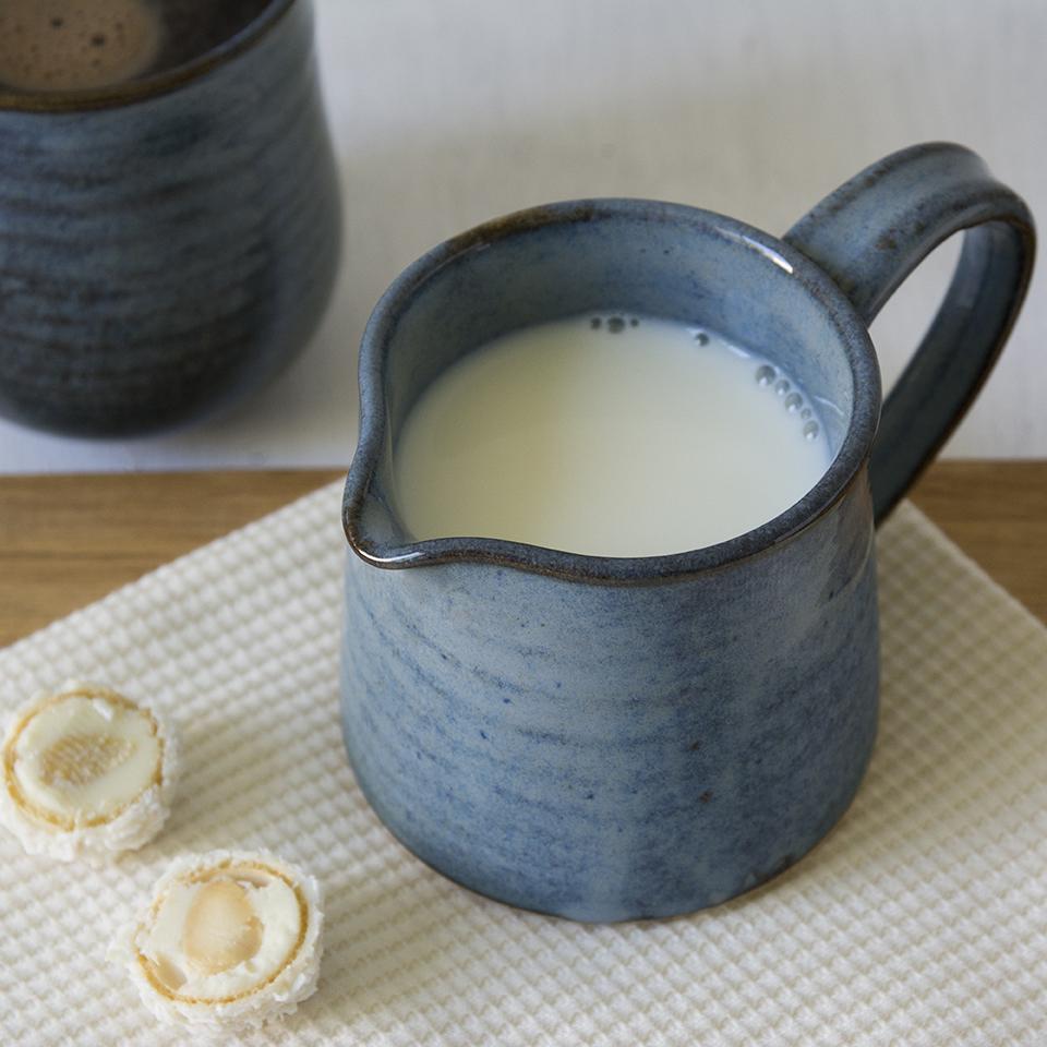 Matte Blue Glaze Cherokee Pottery Sugar & newest Creamer with Pottery Handled Tray