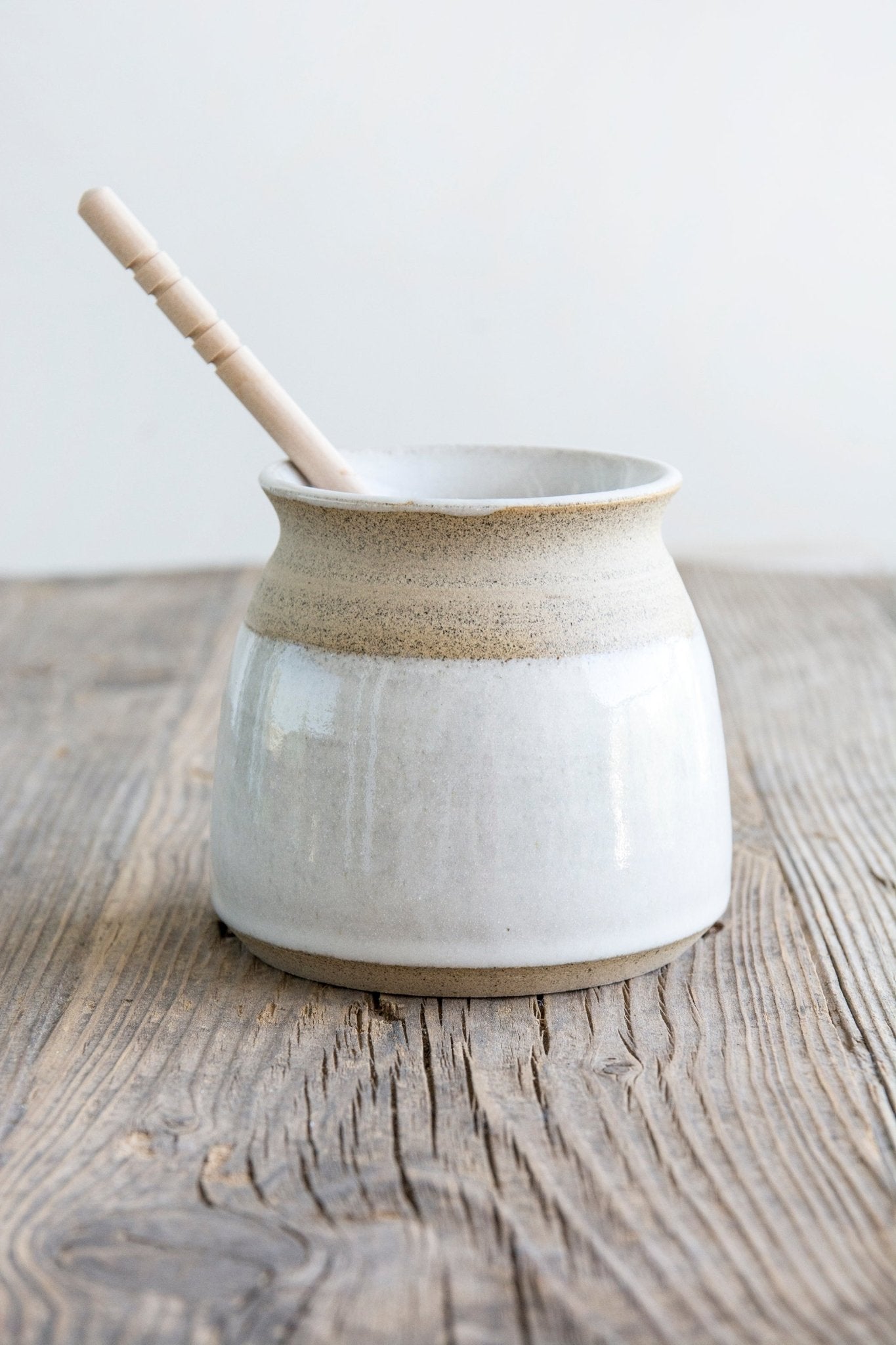 Handmade White Ceramic Honey Pot - A Gift Idea for Rosh Hashanah – Mad ...