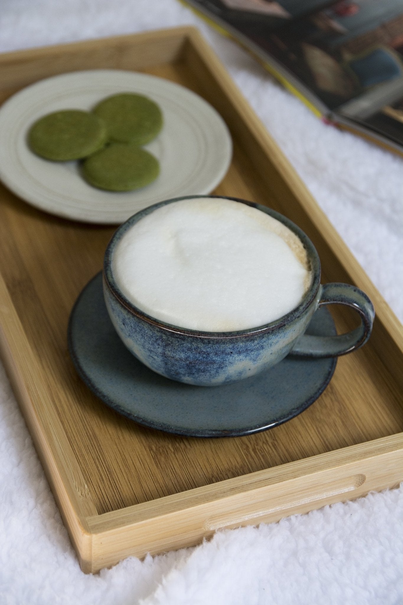 Handmade stoneware cup | Wood fired handmade deals pottery | Ceramic cappuccino mug