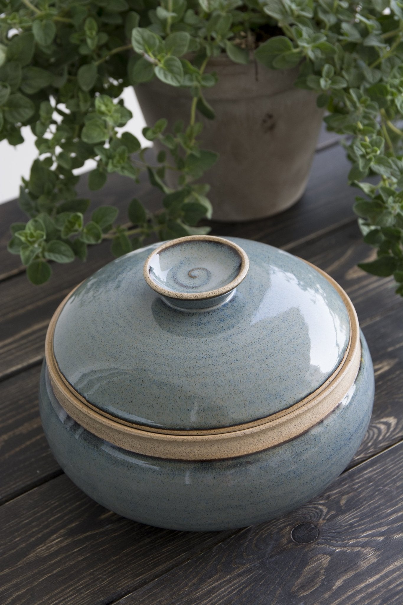 Blue hotsell casserole dish