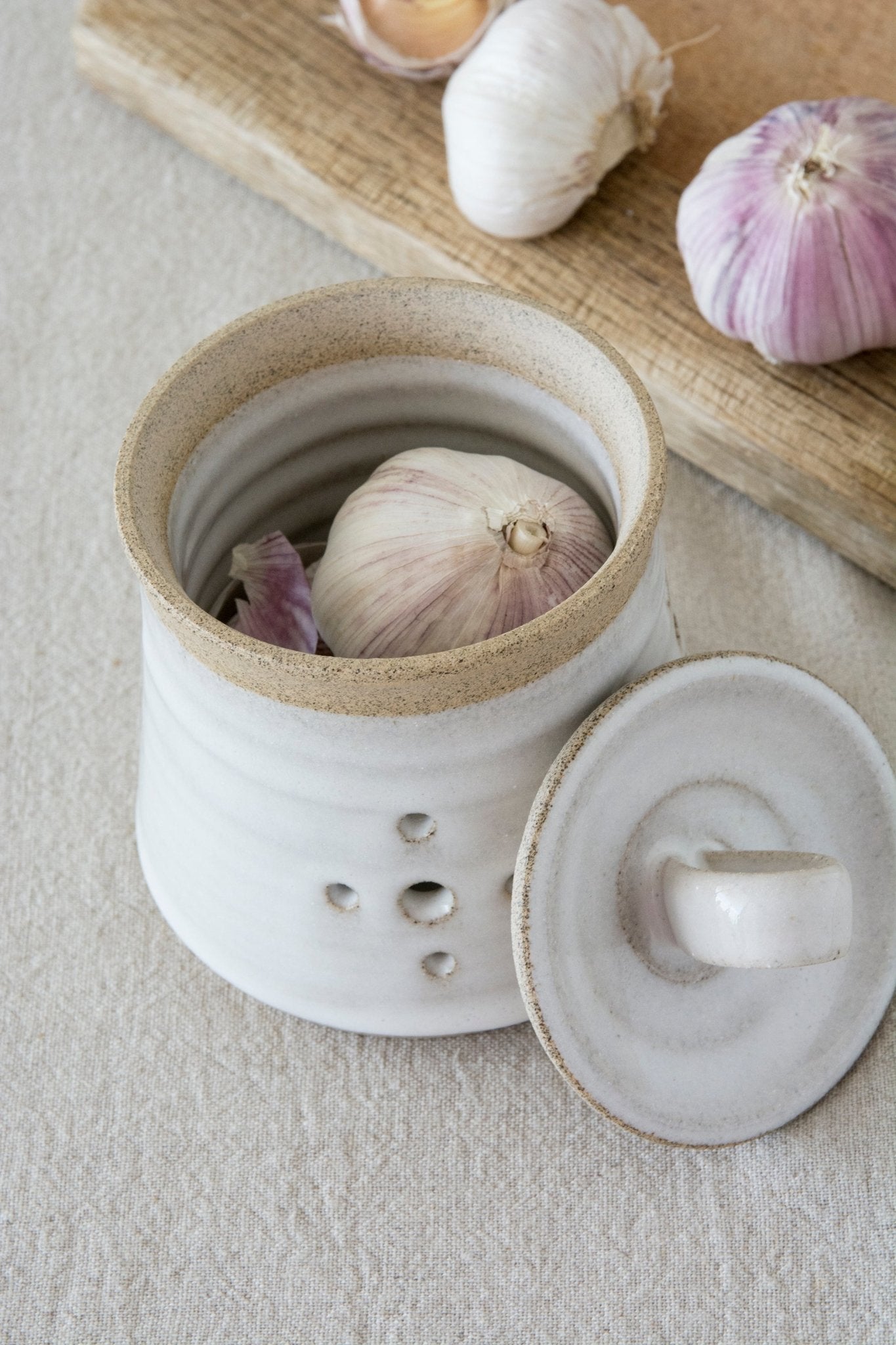 Pottery Garlic Storage