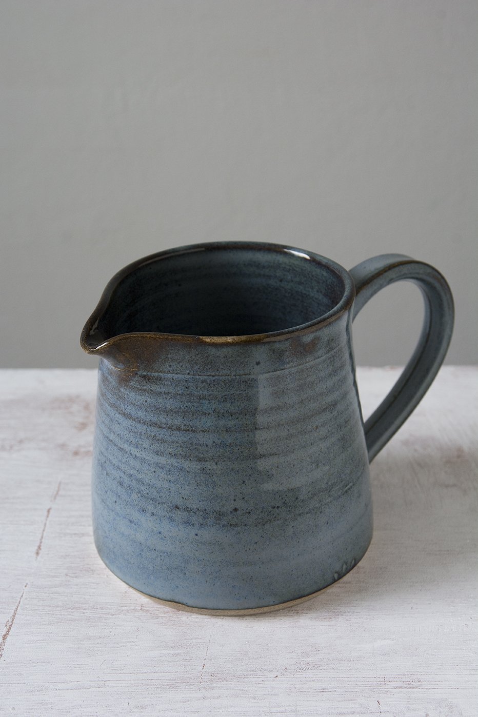 Pottery pitcher offers handmade