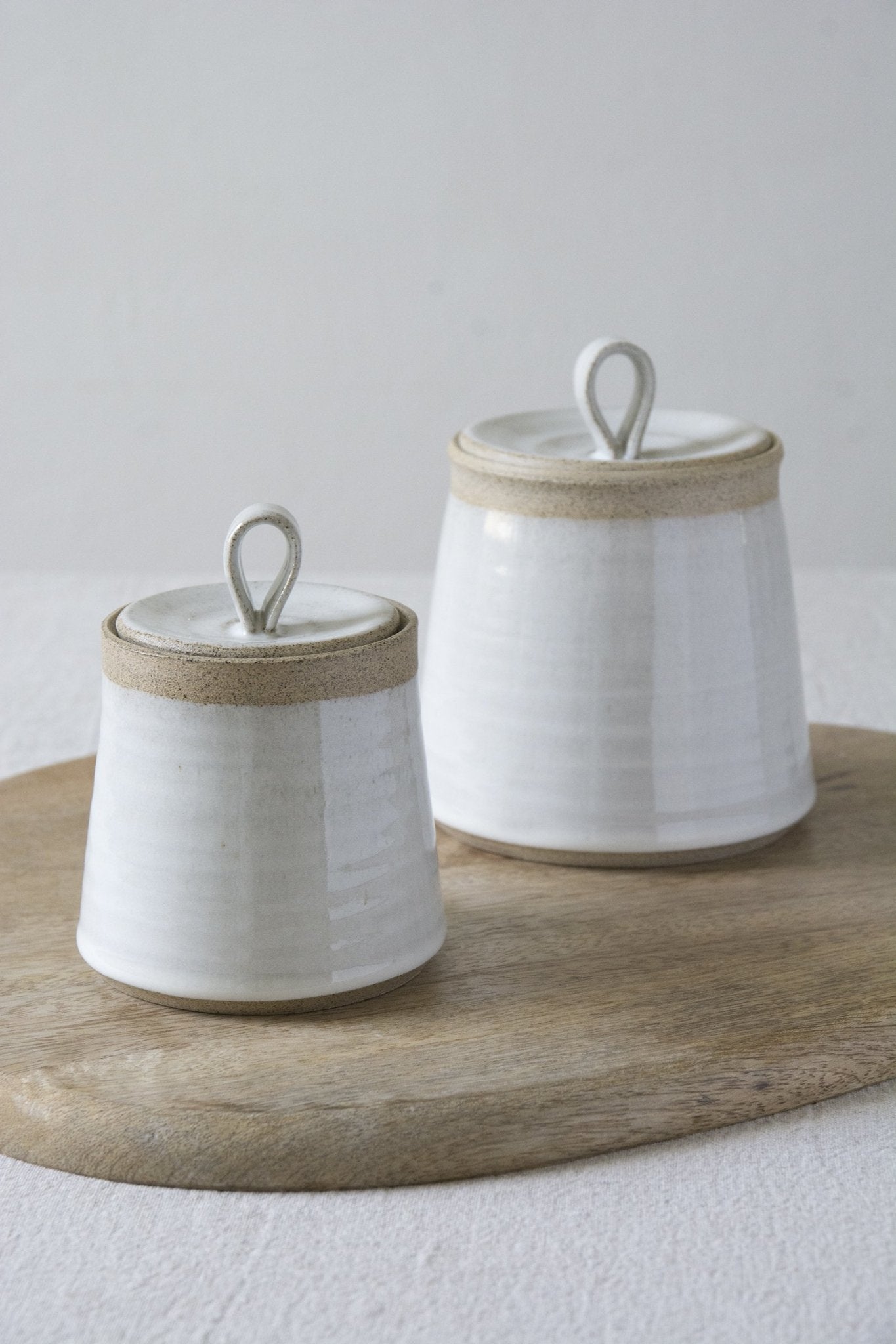 Two Tone Ceramic Jar