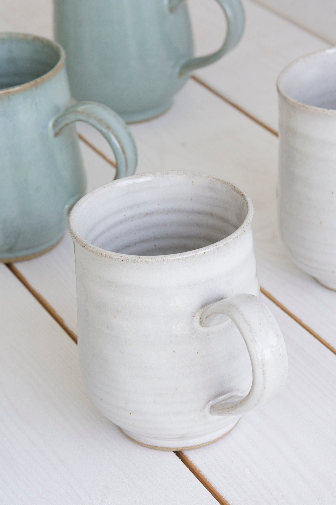 Selling Pottery light blue mug set